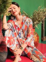 "Summer Glow" Women's Satin Pajamas