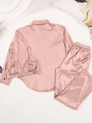 Women's 3-Piece "Peach" Pajama Set