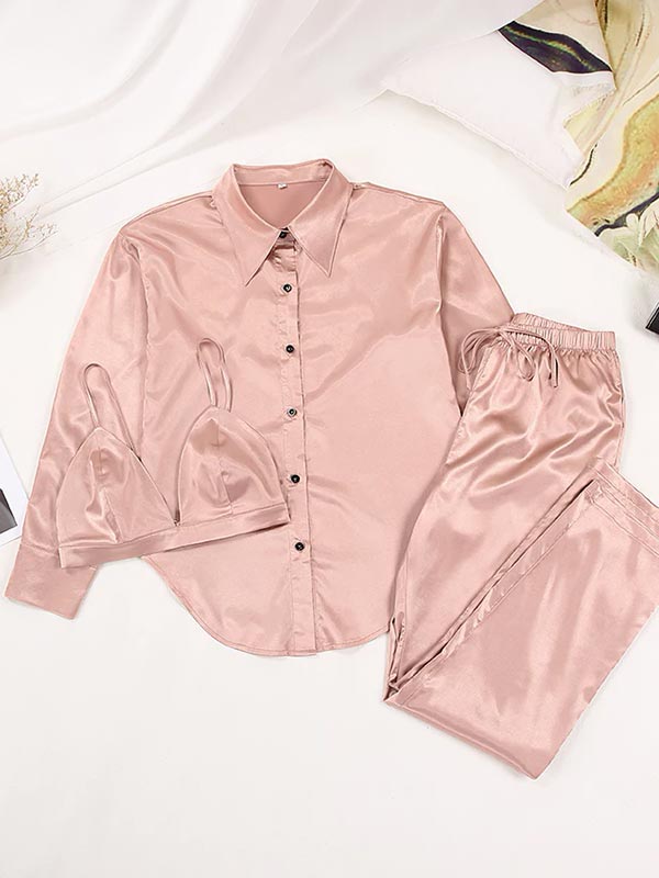 Women's 3-Piece "Peach" Pajama Set - Image 2