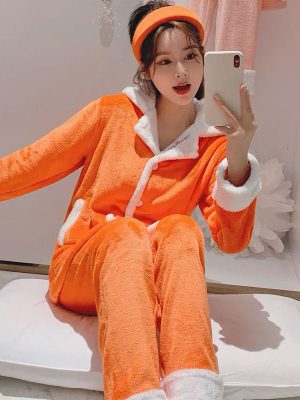 "Winter Softness" Warm and Elegant Flannel Pajamas for Women