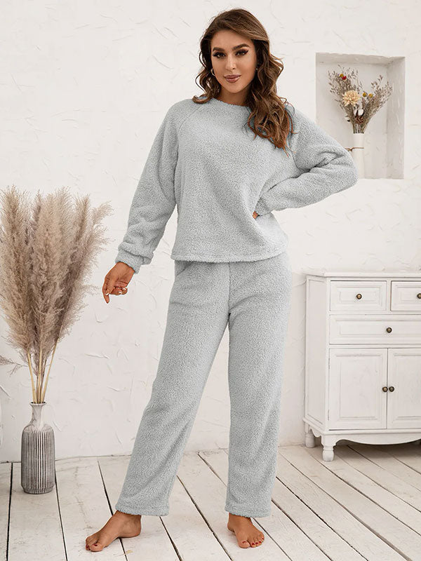 Women's Warm Grey "Eden Fleece" Pajamas - Image 2