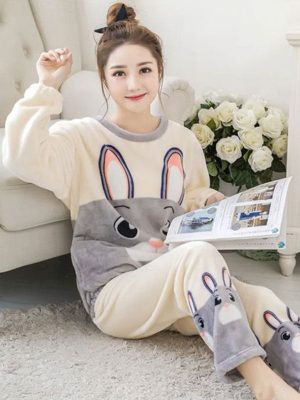 Women's "Cozy Snowflake" Winter Fleece Pajamas