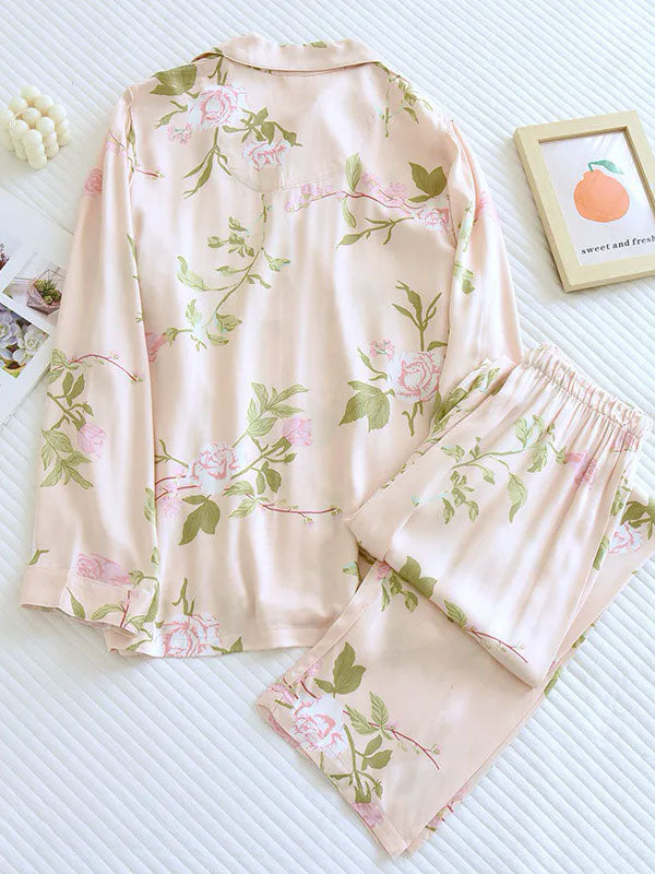 Women's 2-Piece Long-Sleeve Pajamas "Spring Flower"