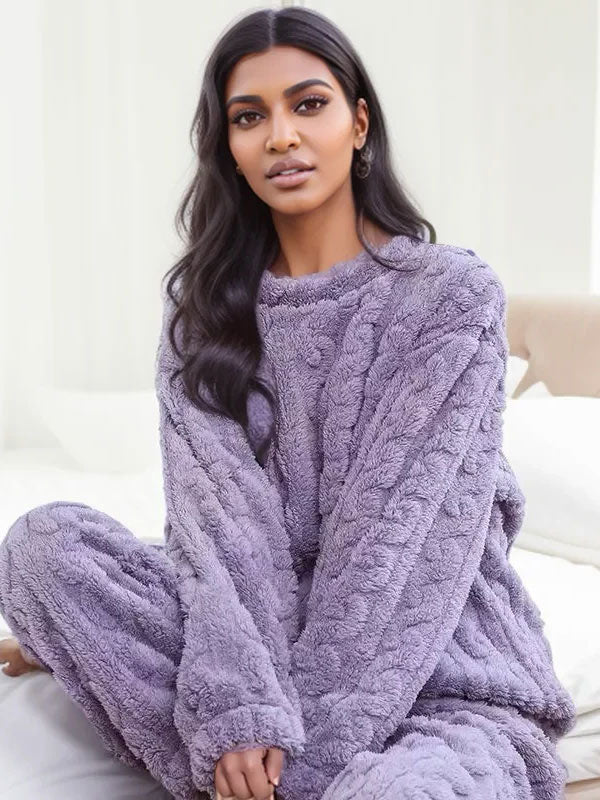 Women's 2-Piece Fleece Pajamas "Polar Cloud" - Image 2