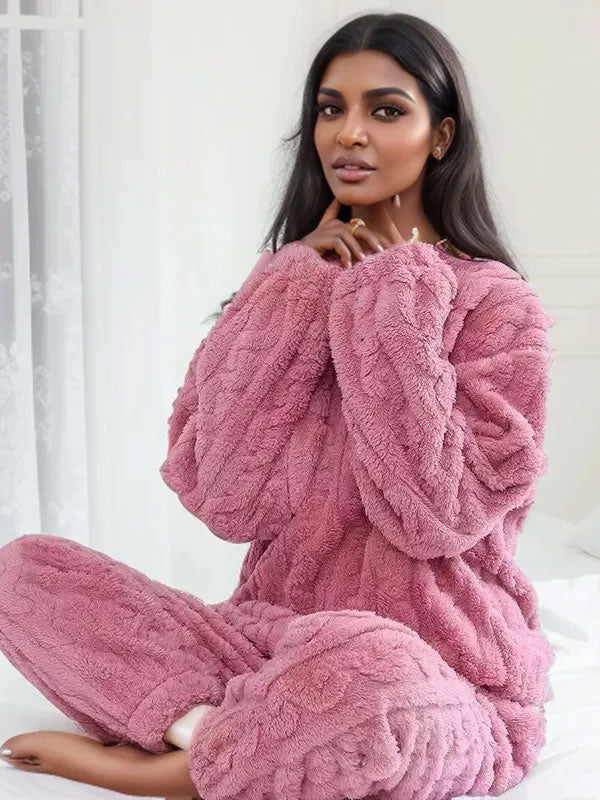 Women's 2-Piece Fleece Pajamas "Polar Cloud" - Image 3