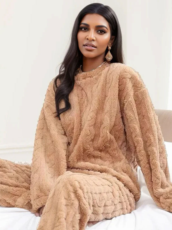 Women's 2-Piece Fleece Pajamas "Polar Cloud" - Image 5