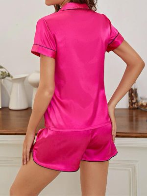 "Crystal Rose" Satin Pajamas