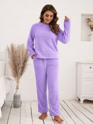 "Eden Fleece" Warm Winter Pajamas for Women