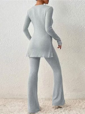 "Lunar Calm" Women's Grey Winter Pajamas
