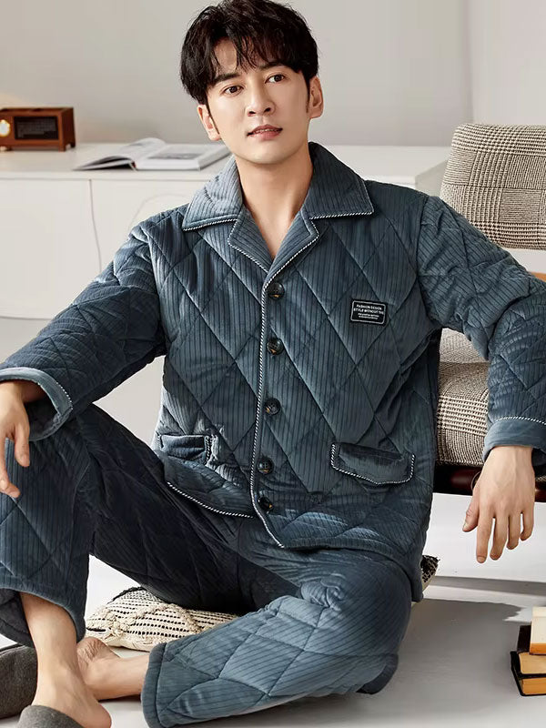 Men's Thick Winter Pajamas "Polar Night" - Image 3