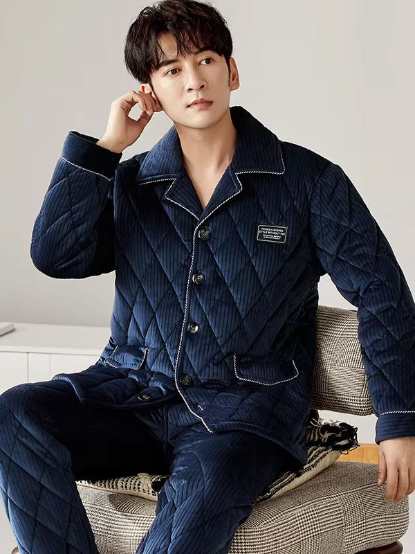 Men's Thick Winter Pajamas "Polar Night" - Image 4
