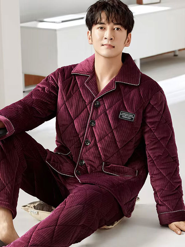 Men's Thick Winter Pajamas "Polar Night" - Image 2