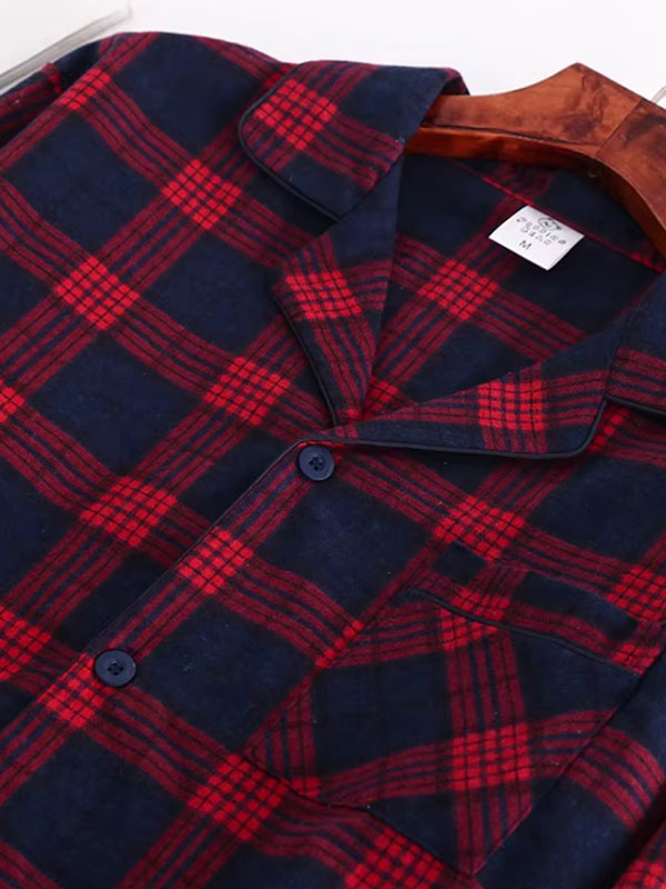 "Douceur de Nuit" Men's Plaid Pajamas