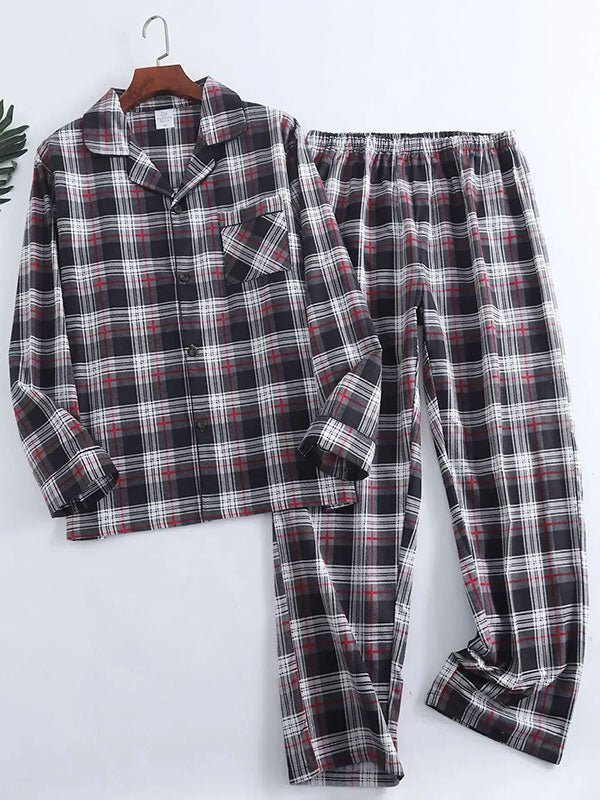 "Urban Dream" Men's Plaid Pajamas - Image 2