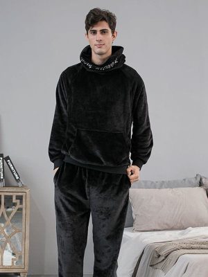 Men's Warm Winter Pajamas "Soft Polar Night"