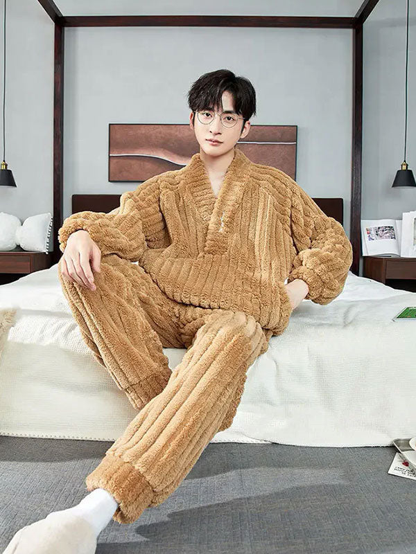Men's Warm Fleece Pajamas "Cozy Fleece" - Image 3
