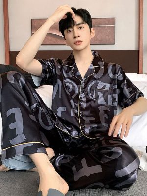 "Urban Dreamer" Men's Satin Pajamas