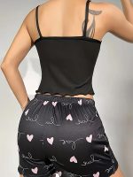 "Mother-of-Pearl Star" Women's Satin Short Pajama Set