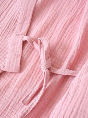"Rêverie de Perle" Women's Pink Pajama Set with Jacket