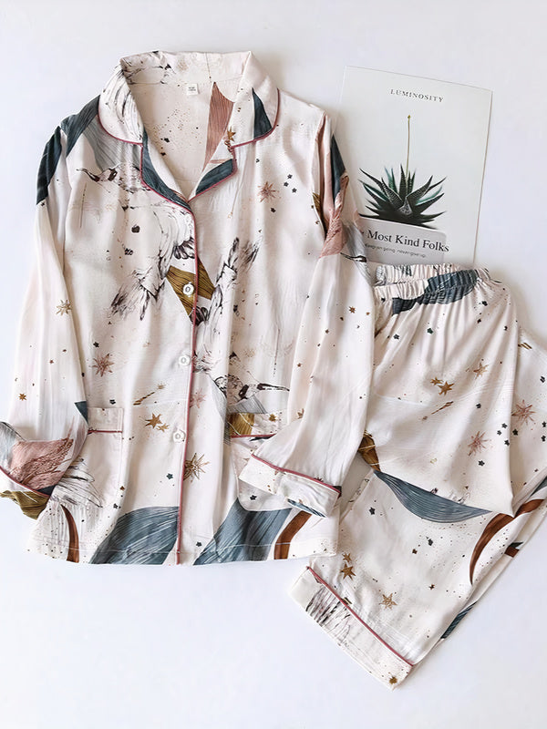 "Star Reflection" Women's 2-Piece Pajama Set - Image 2