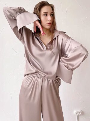 "Diamond Radiance" Women's Satin Pajamas