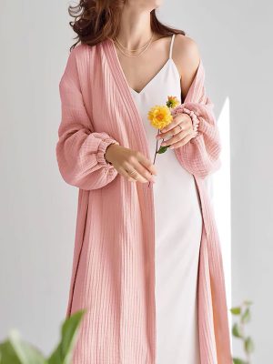 "Soft Warmth" Cotton Dressing Gown