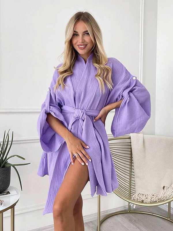 "Morning Caress" Elegant Dressing Gown - Image 2