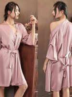 "Délice de Satin" Lightweight Satin Robe for Women