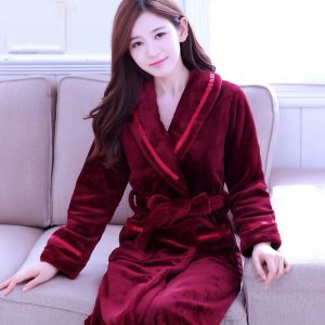 Women's "Red" Fleece Robe