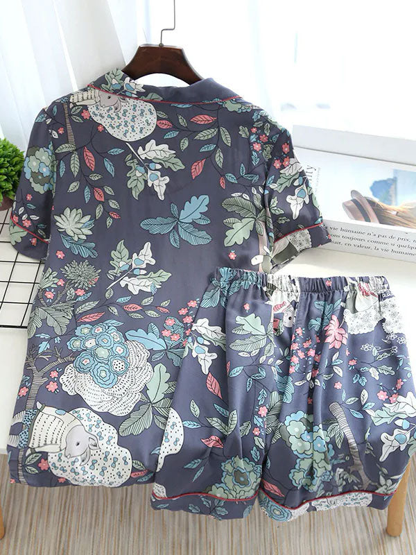 Women's 2-Piece "Night Petals" Short Pajama Set